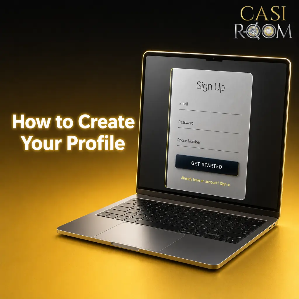Step-by-step guide to creating your online casino profile, completing registration, and setting up a GBP account.