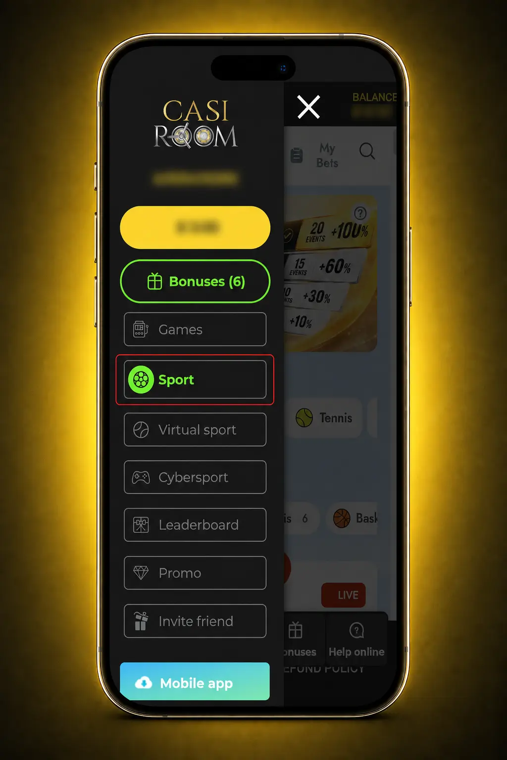 Mobile sports betting steps: choose an event and market, add selection to bet slip, enter stake and place bet.