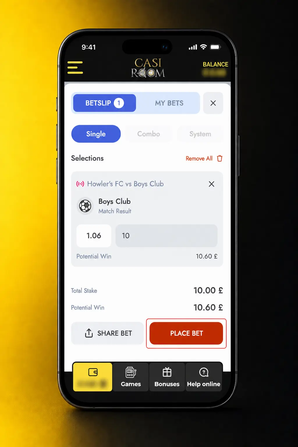 Five-step guide to placing a bet on Casiroom, from registration and deposit to sports odds and bet slip review