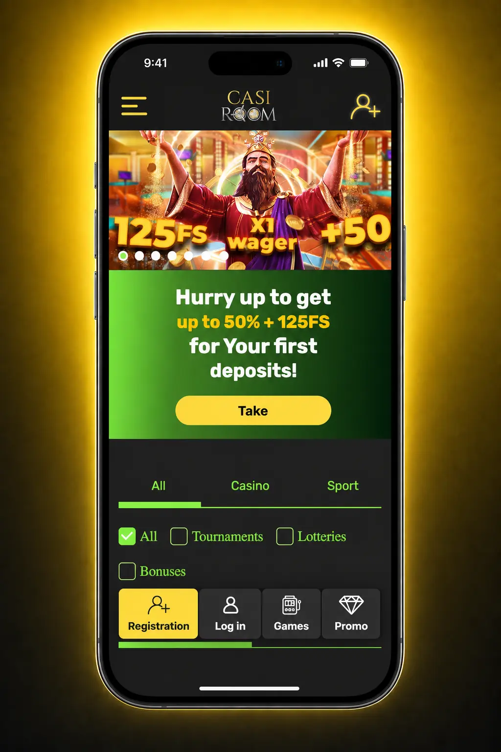 Casiroom withdrawal guide showing Cashier steps for card or crypto payouts, limits and processing times